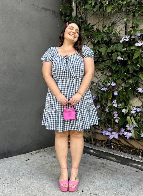 Vestido Curto Comprar Vestido Xadrez Vestido Plus Size Com Estampa