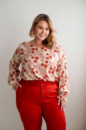 01 blusa estampada decote v