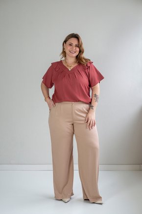 16 calca pantalona de viscose celina