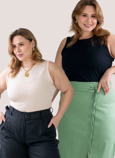 Kit Regata de Malha Canelada 