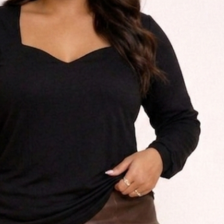 03 blusa feminina plus size decote princesa