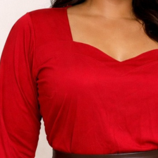 05 blusa feminina plus size decote princesa